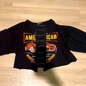 Small Sized Long Sleeve Crop Top